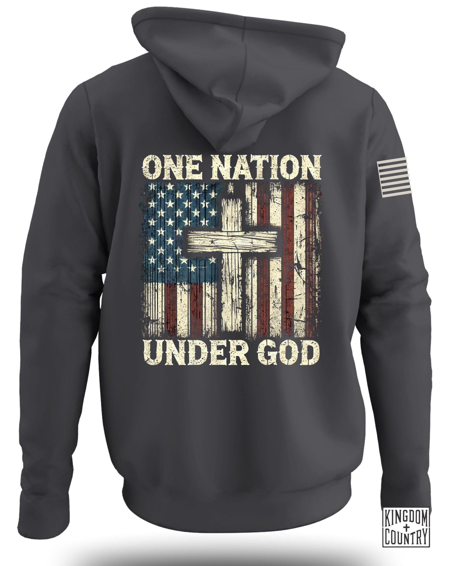 One Nation Under God American Flag Hoodie product