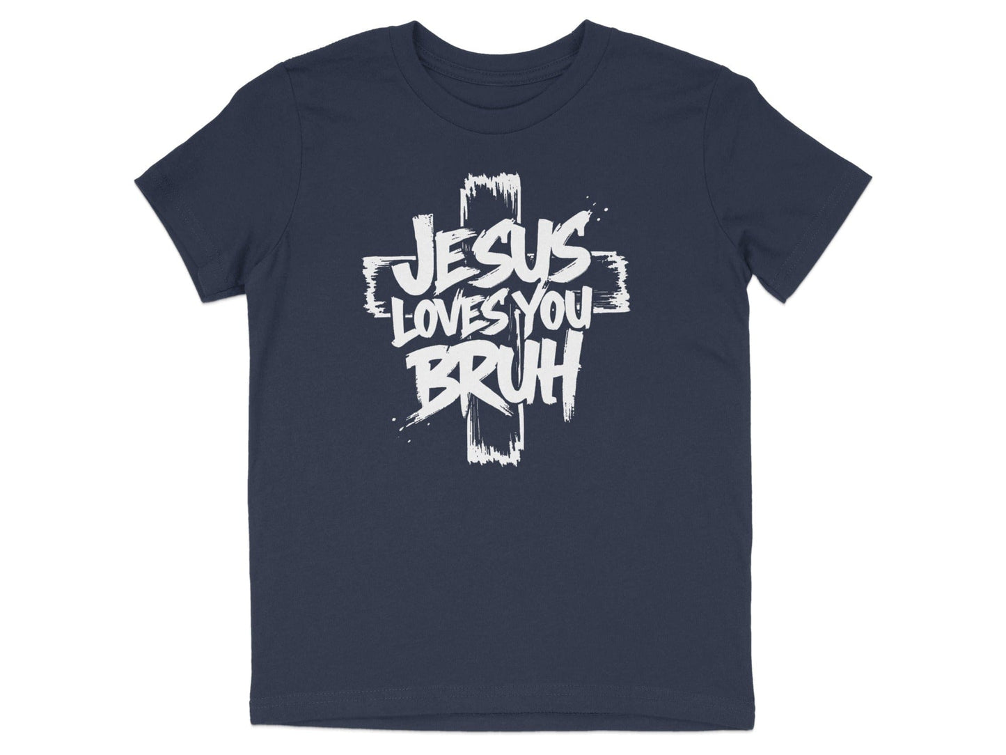 Jesus Loves You Bruh Cross Graphic Tee product
