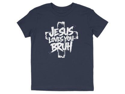 Jesus Loves You Bruh Cross Graphic Tee product