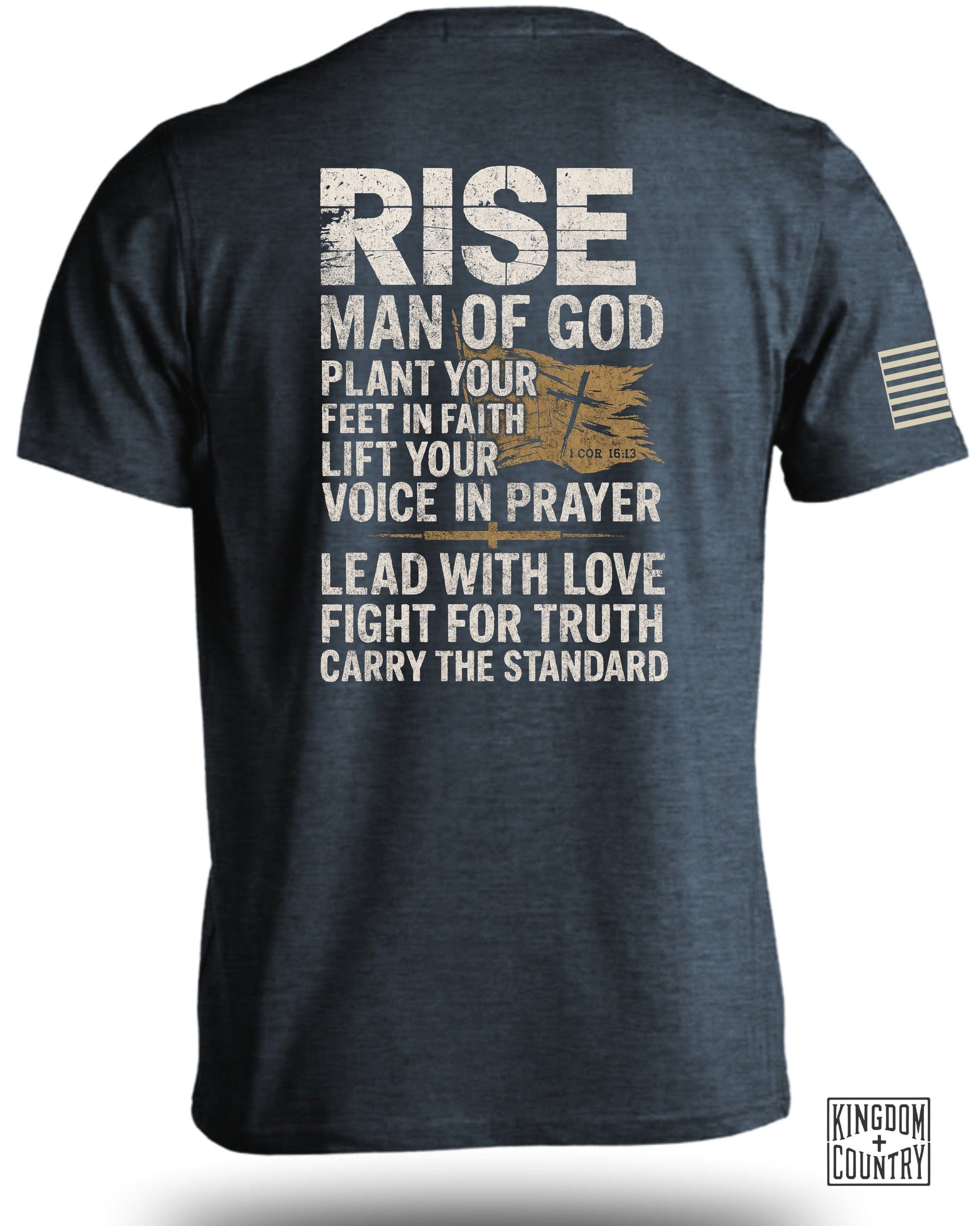 Rise Man of God Faith and Prayer Inspirational T-shirt product