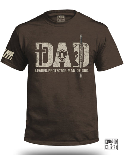 DAD Leader Protector Man Of God Graphic Tee product
