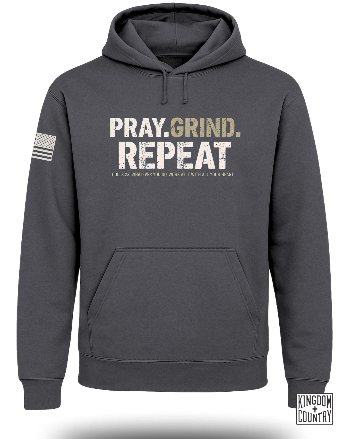 Pray Grind Repeat Inspirational Hoodie product