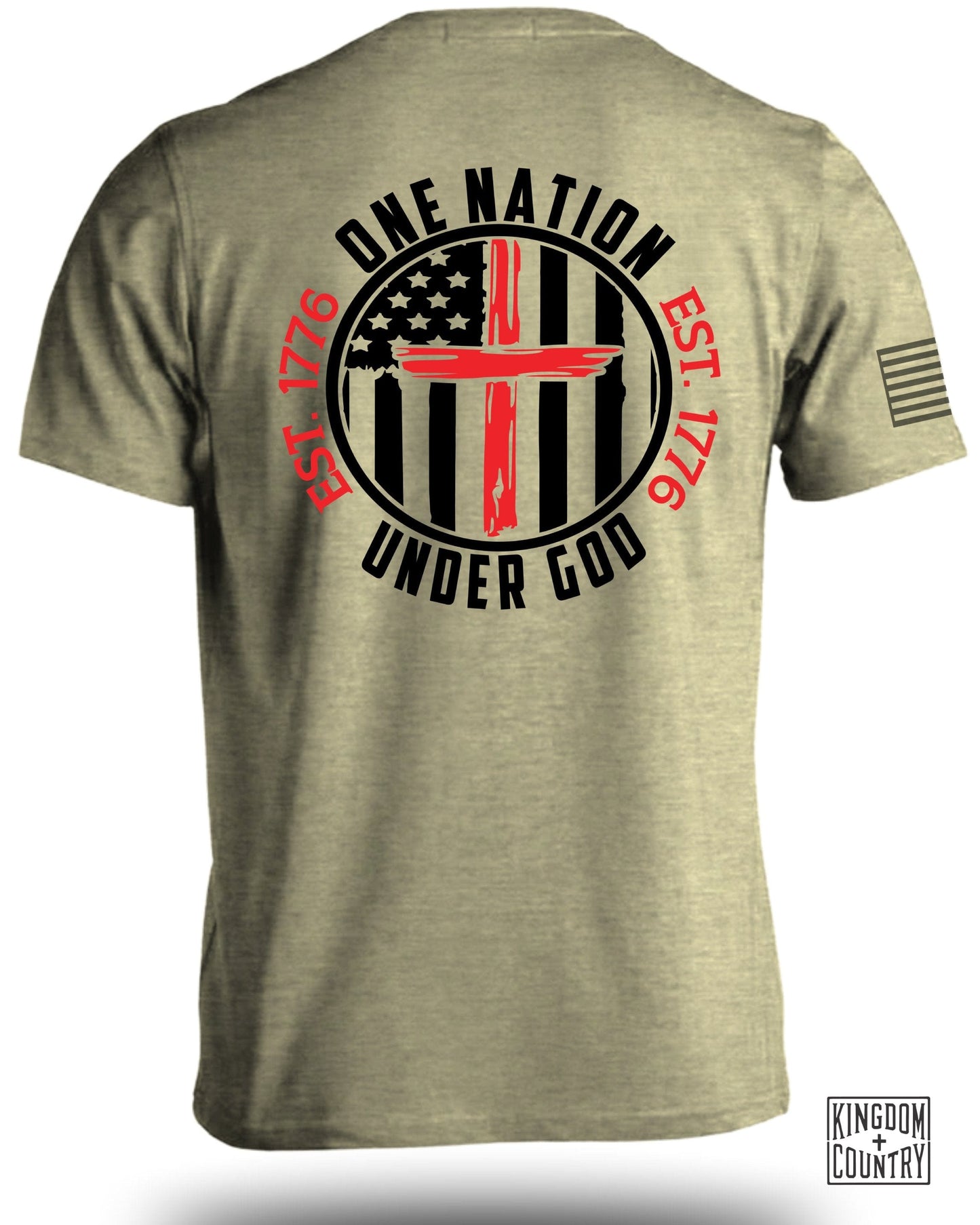 One Nation Under God EST 1776 Patriotic T-Shirt Product