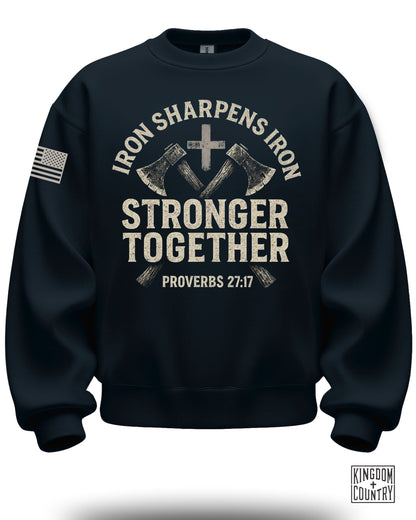 Iron Sharpens Iron Stronger Together Proverbs 27:17 shirt