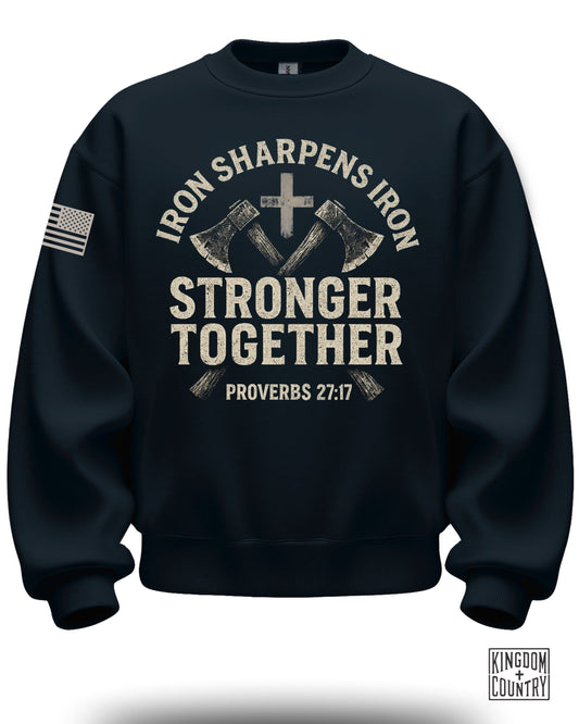 Iron Sharpens Iron Stronger Together Proverbs 27:17 shirt