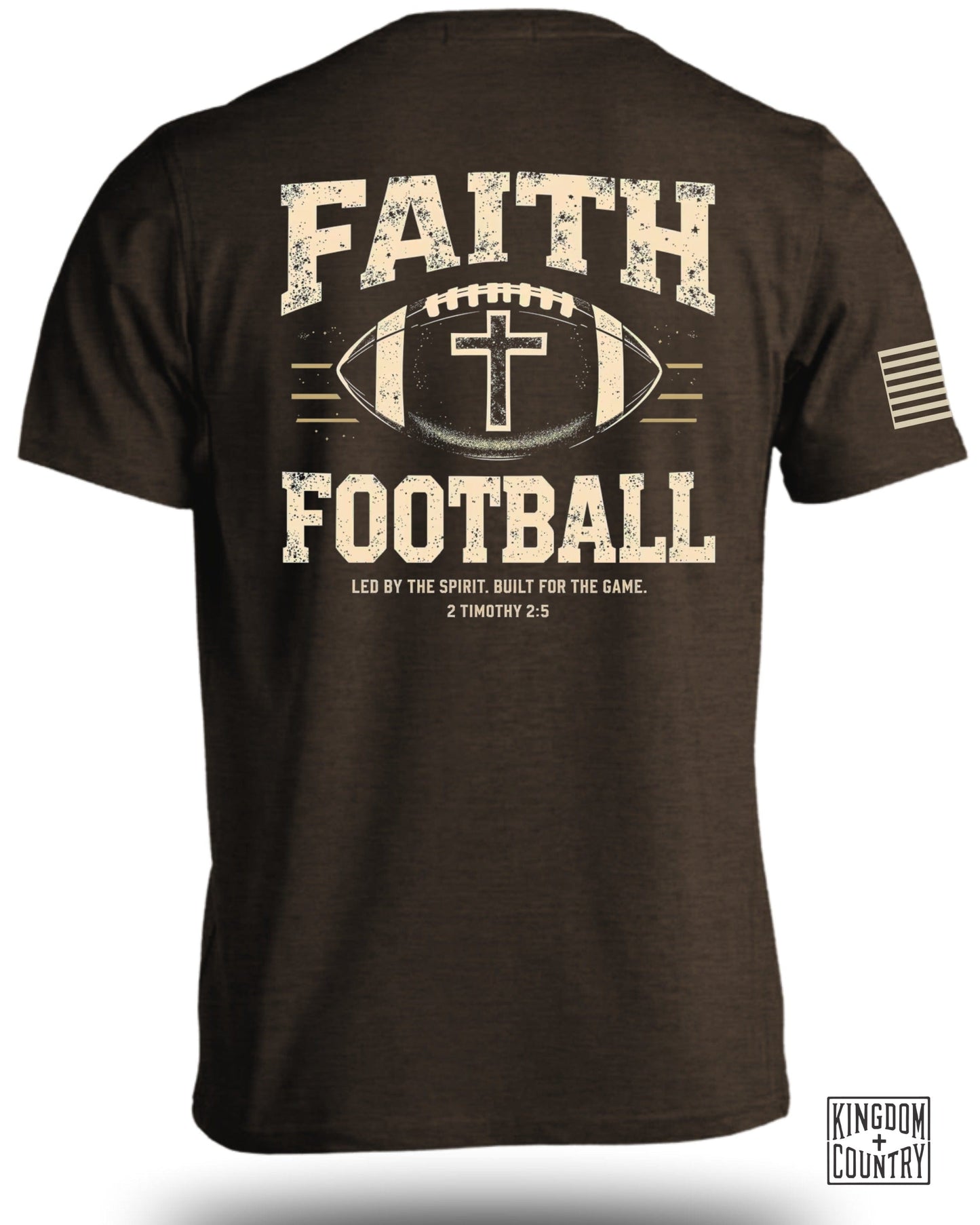 Faith Football Graphic Tee Shirt product type