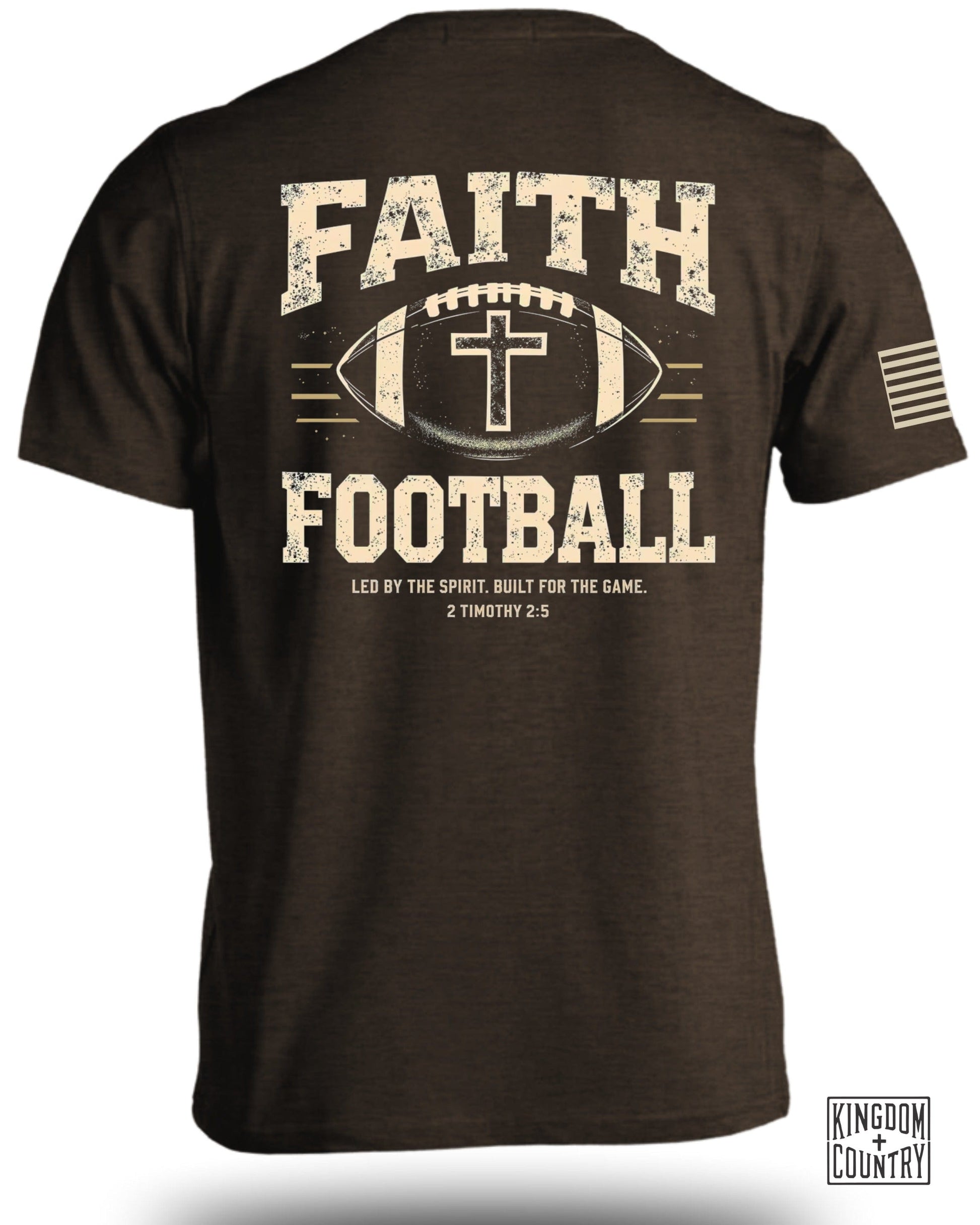 Faith Football Graphic Tee Shirt product type