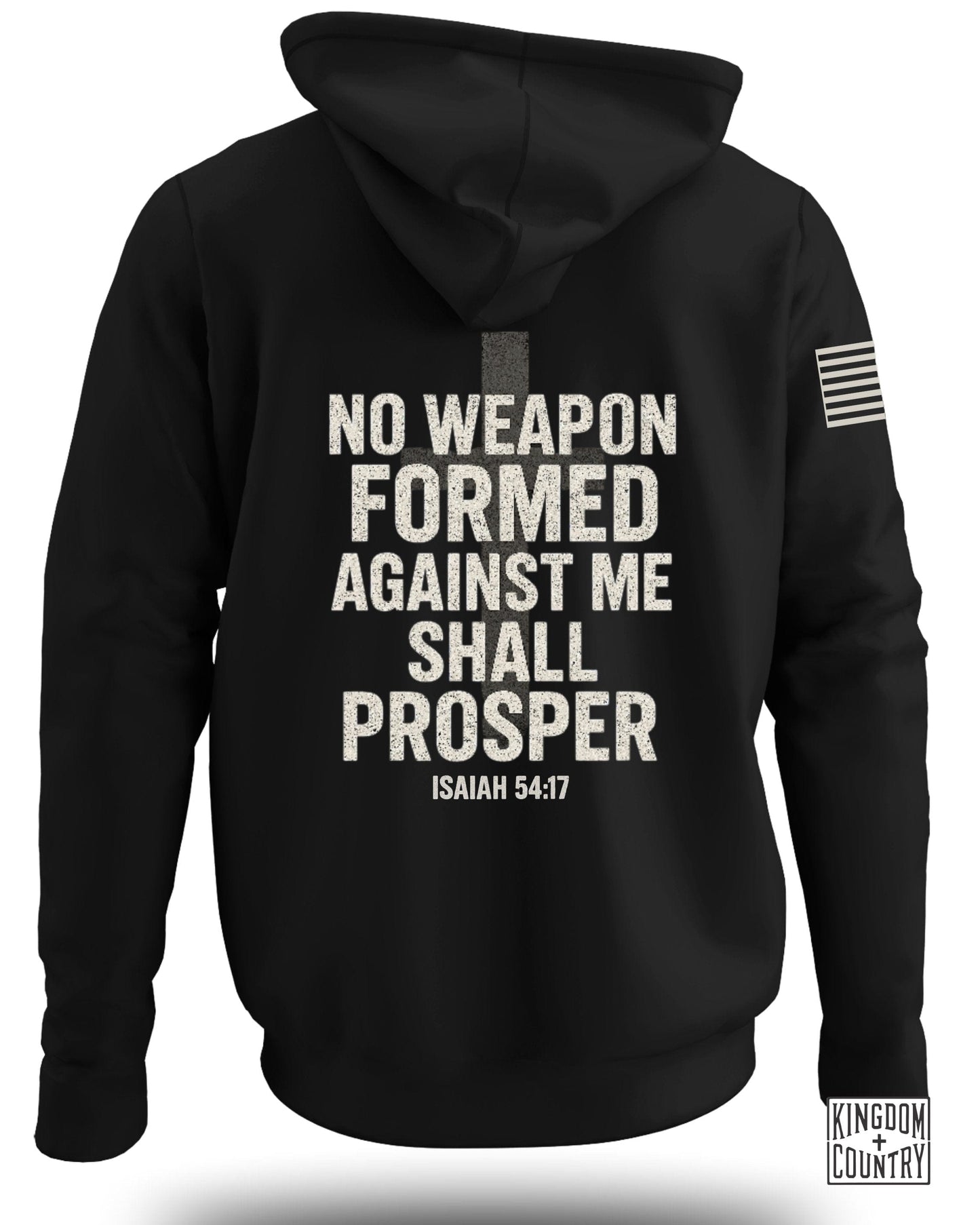 No Weapon Formed Against Me Shall Prosper hoodie product type