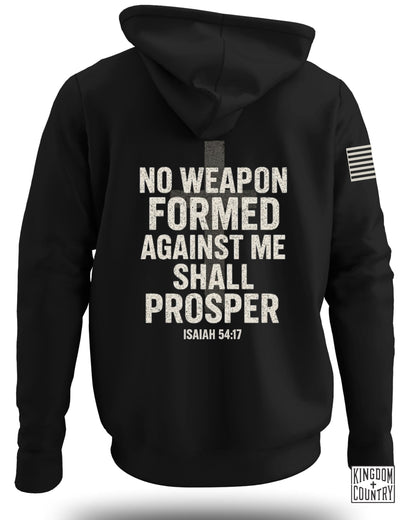 No Weapon Formed Against Me Shall Prosper hoodie product type