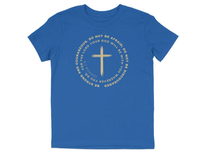 Be Strong and Courageous Religious Graphic Shirt