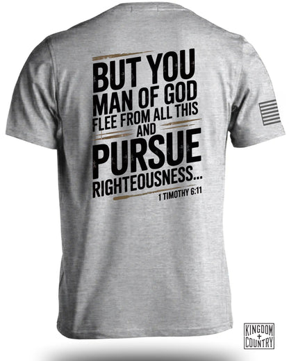 Inspirational Scripture Flee and Pursue Righteousness product