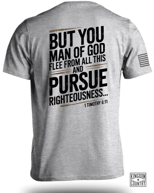 Inspirational Scripture Flee and Pursue Righteousness product