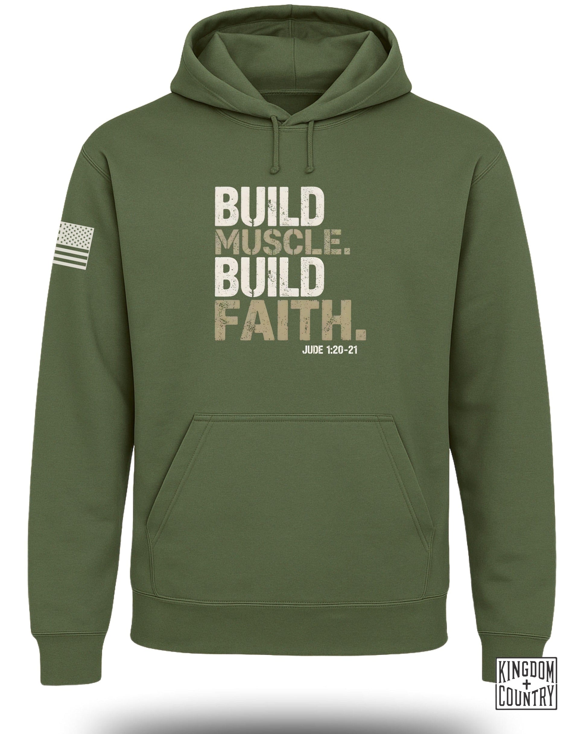 Build Muscle Build Faith Jude 1:20-21 Hoodie