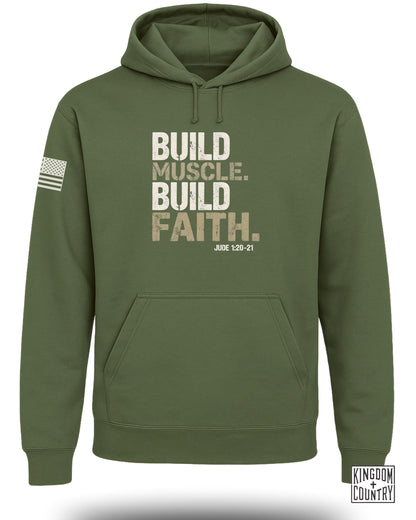 Build Muscle Build Faith Jude 1:20-21 Hoodie