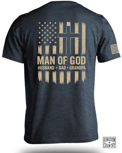 Man of God Husband Dad Grandpa T Shirt product type