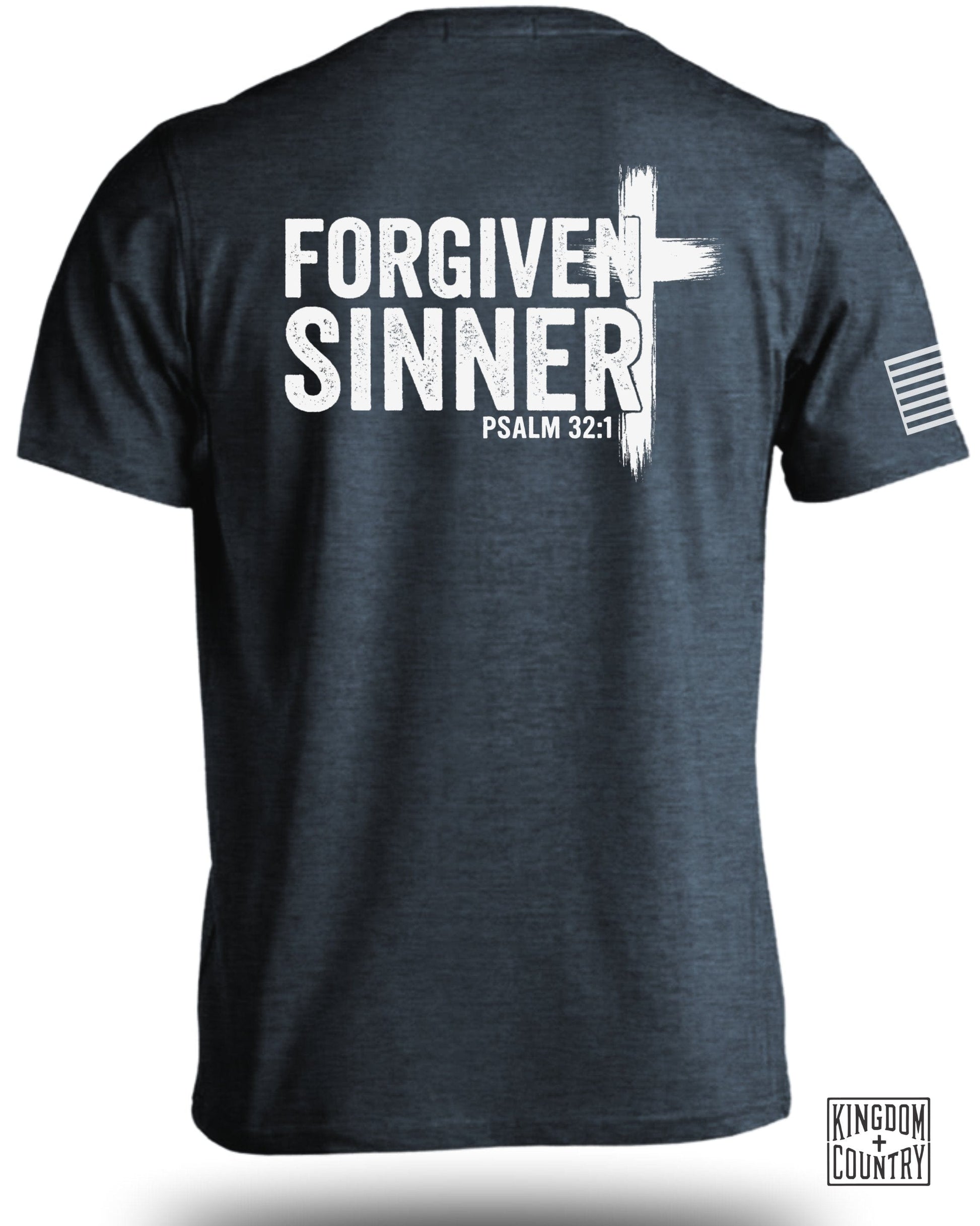 Forgiven Sinner Psalm 32 1 Graphic Message Shirt product type