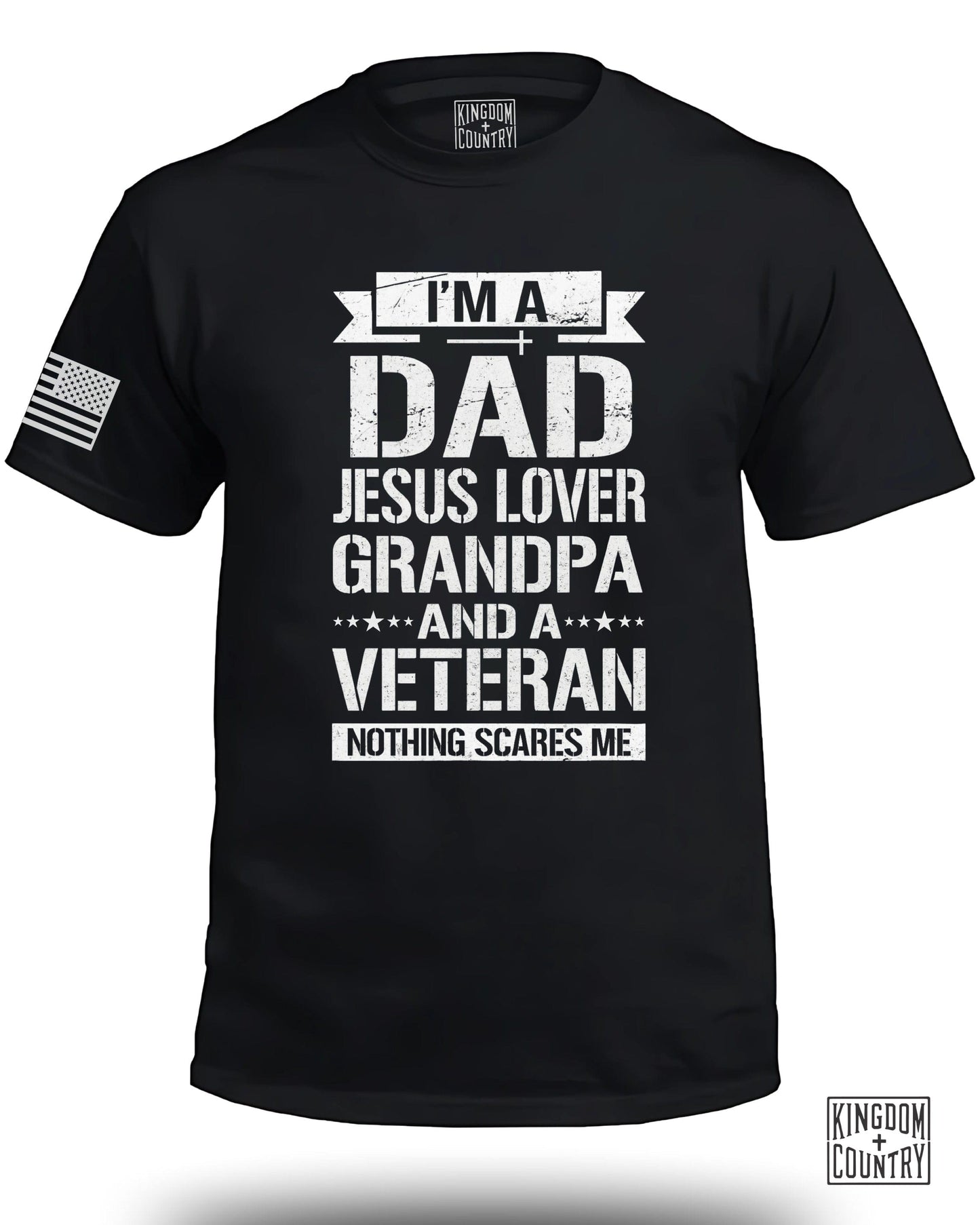 I'm a Dad Jesus Lover Grandpa Veteran T Shirt product type