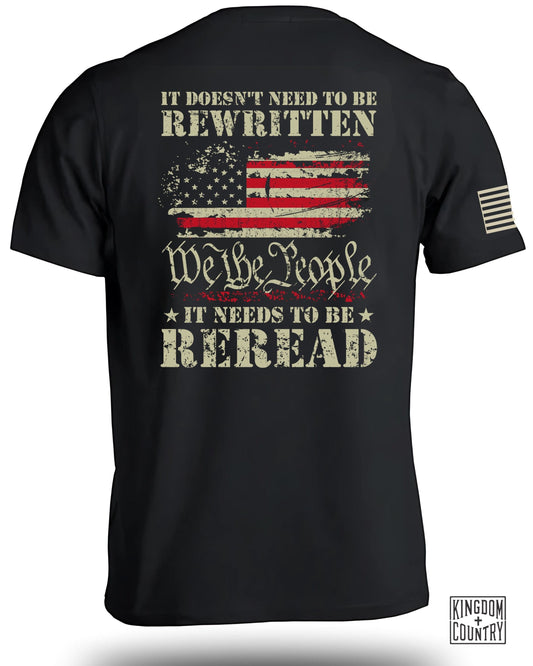 It Doesn't Need To Be Rewritten Reread Shirt product type