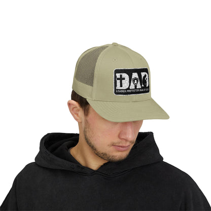 Dad-Leader Protector Man of God Snapback Trucker Cap