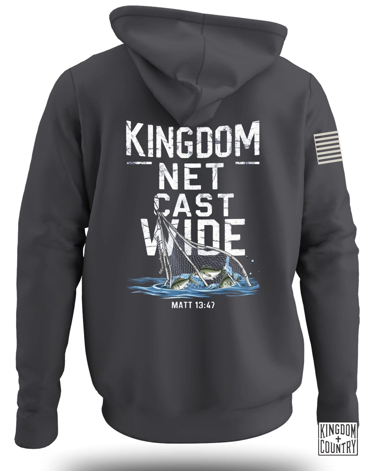 Inspire Your Faith with Kingdom Net Cast Wide Hoodie product