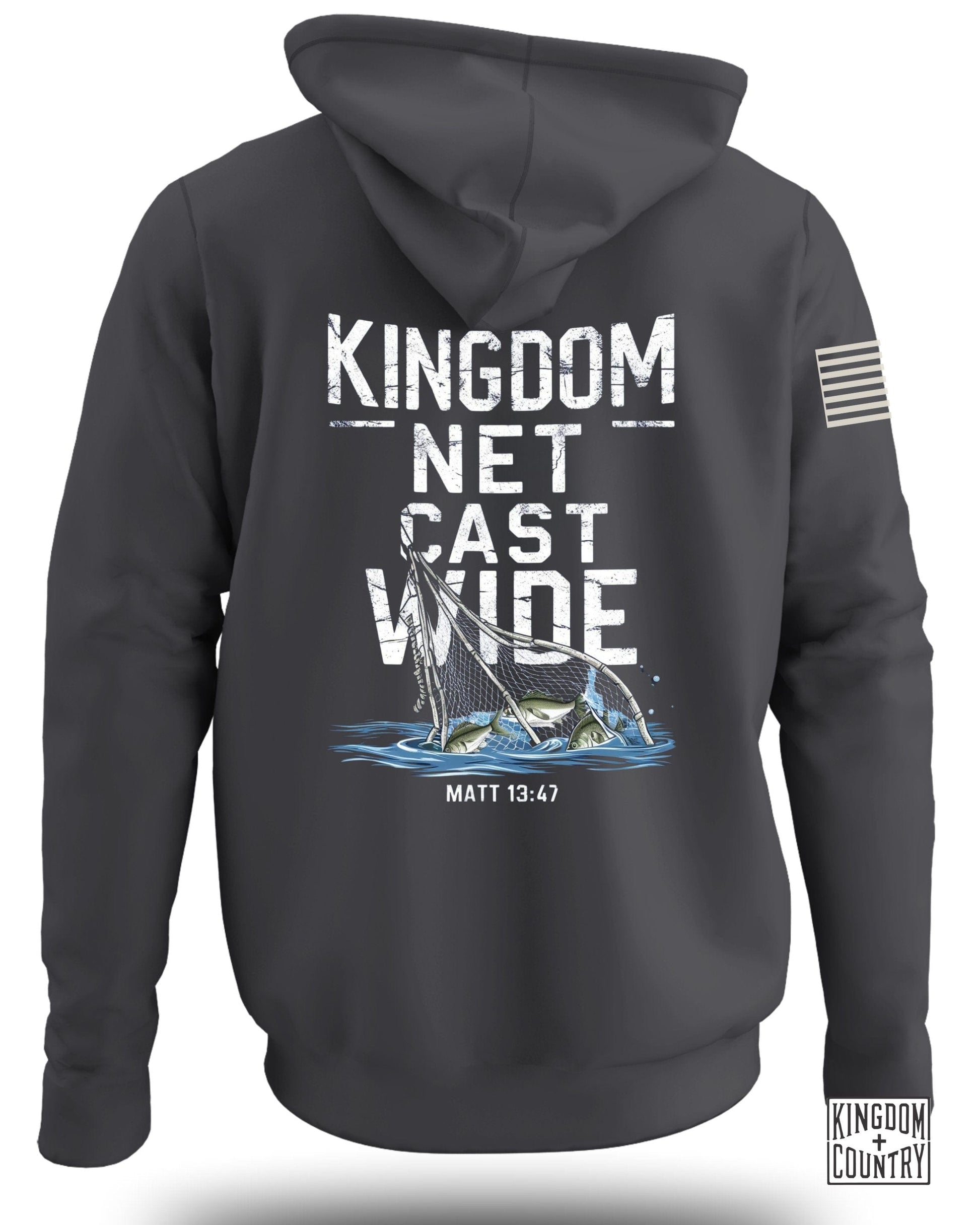 Inspire Your Faith with Kingdom Net Cast Wide Hoodie product