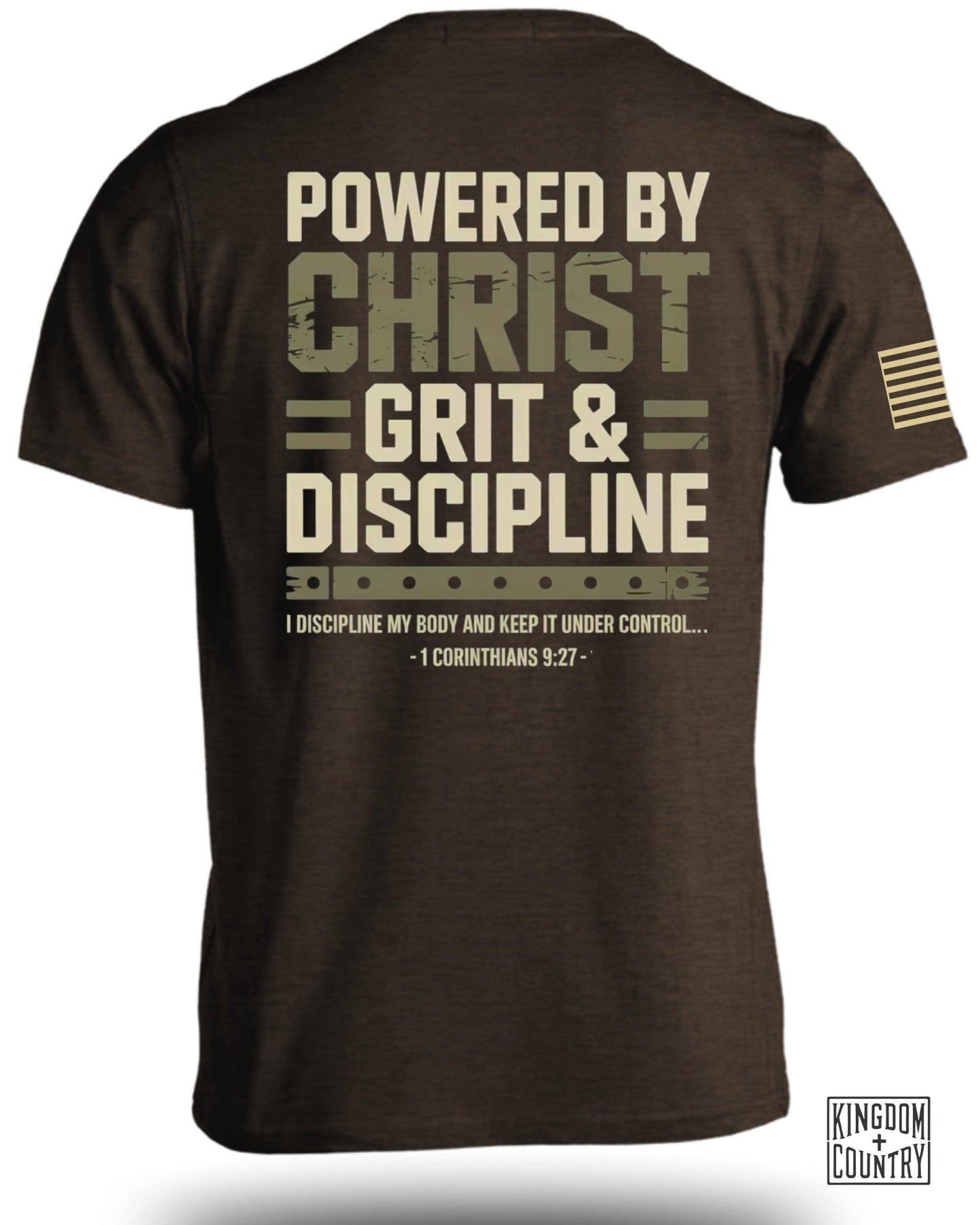 Powered by Christ Grit Discipline Graphic Shirt product
