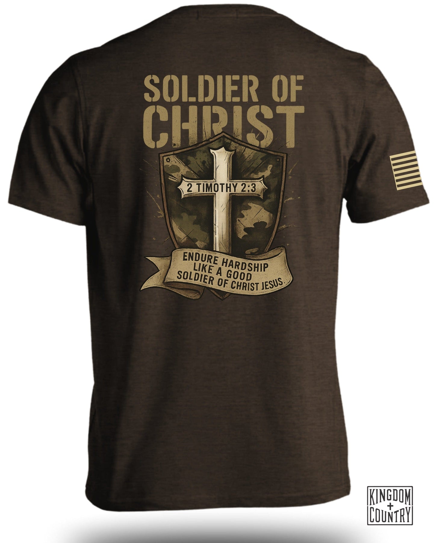 Soldier of Christ 2 Timothy 2:3 Design Shirt product
