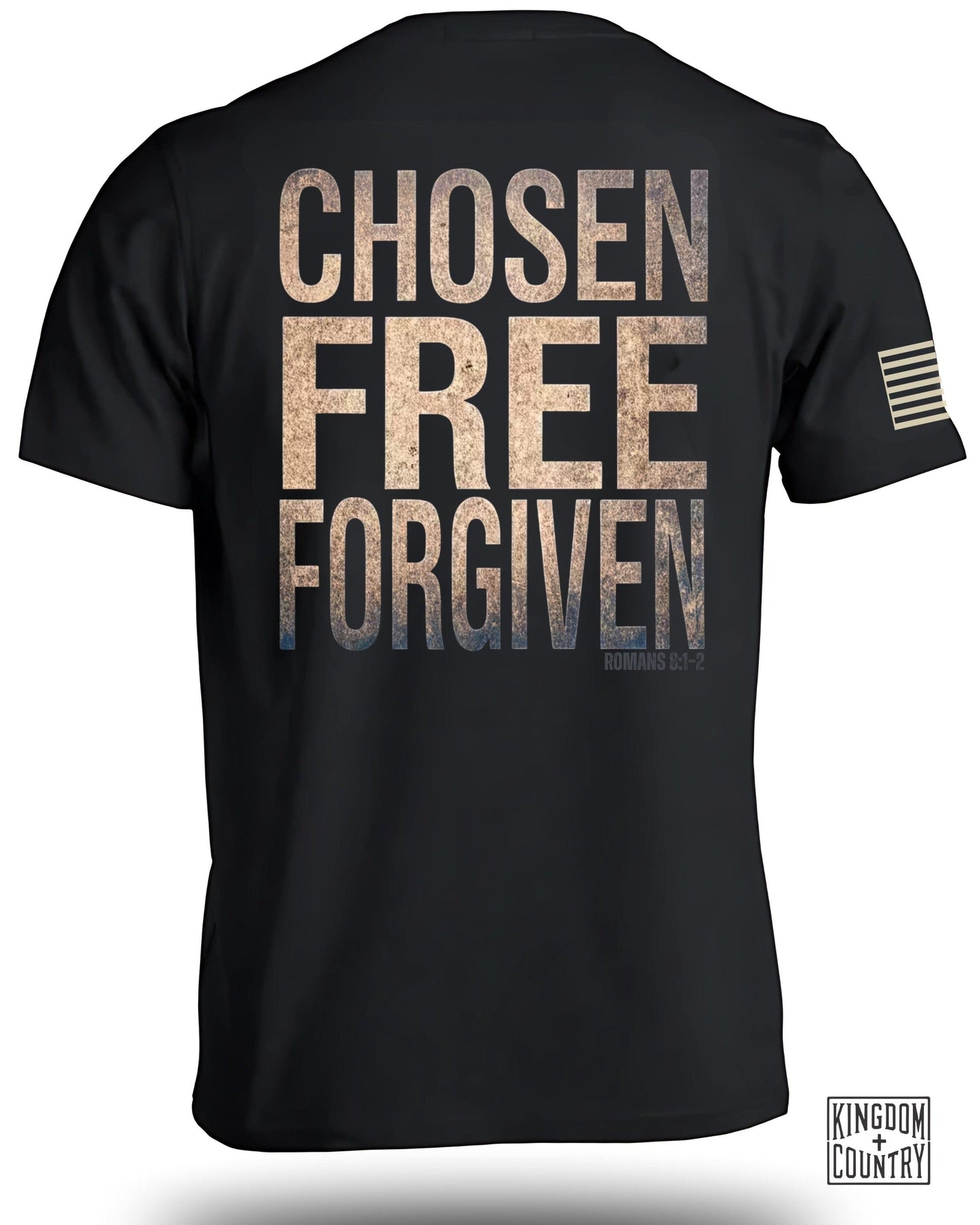 Chosen Free Forgiven Romans 8:1-2 Shirt product