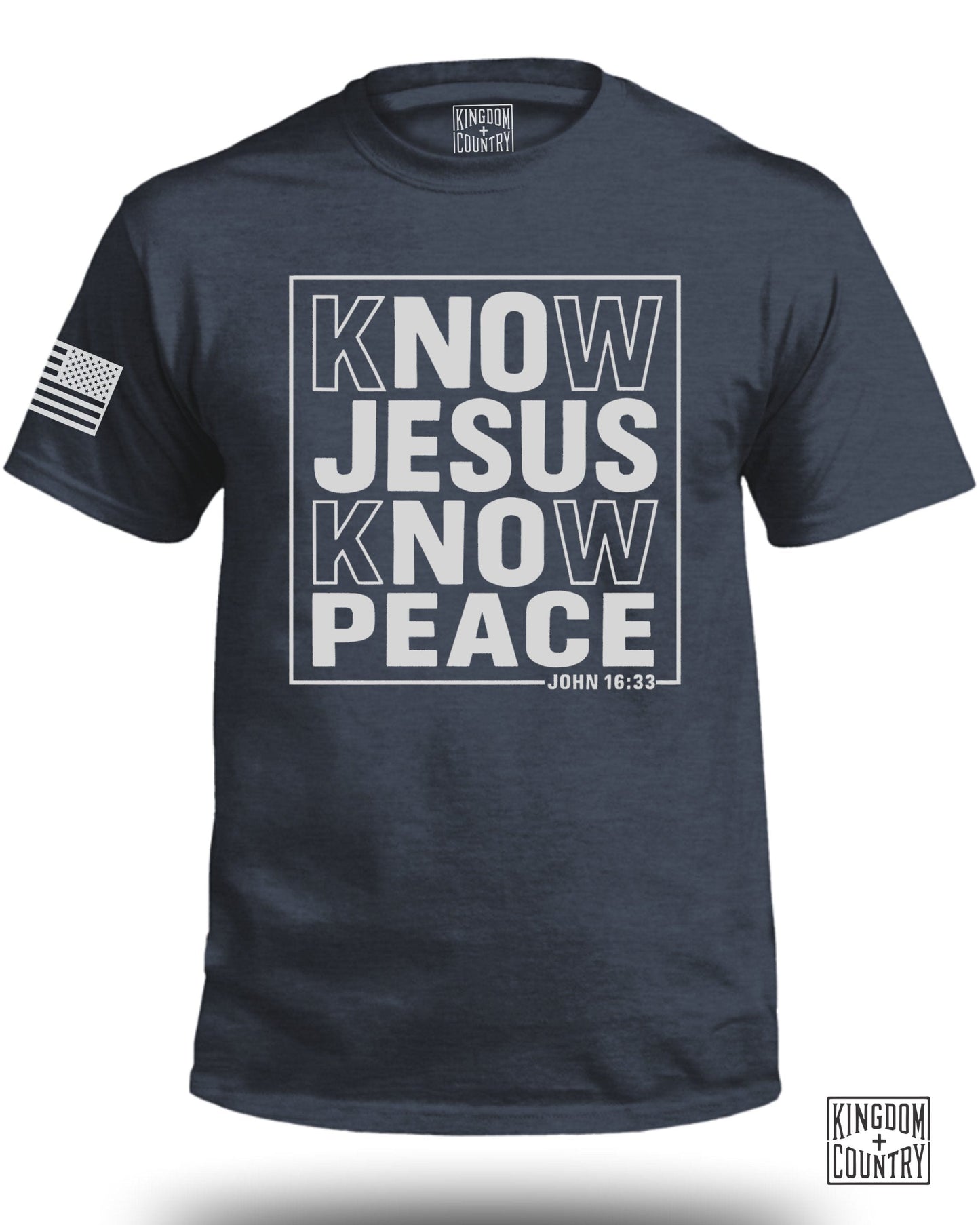 Know Jesus Know Peace John 16:33 T-shirt product