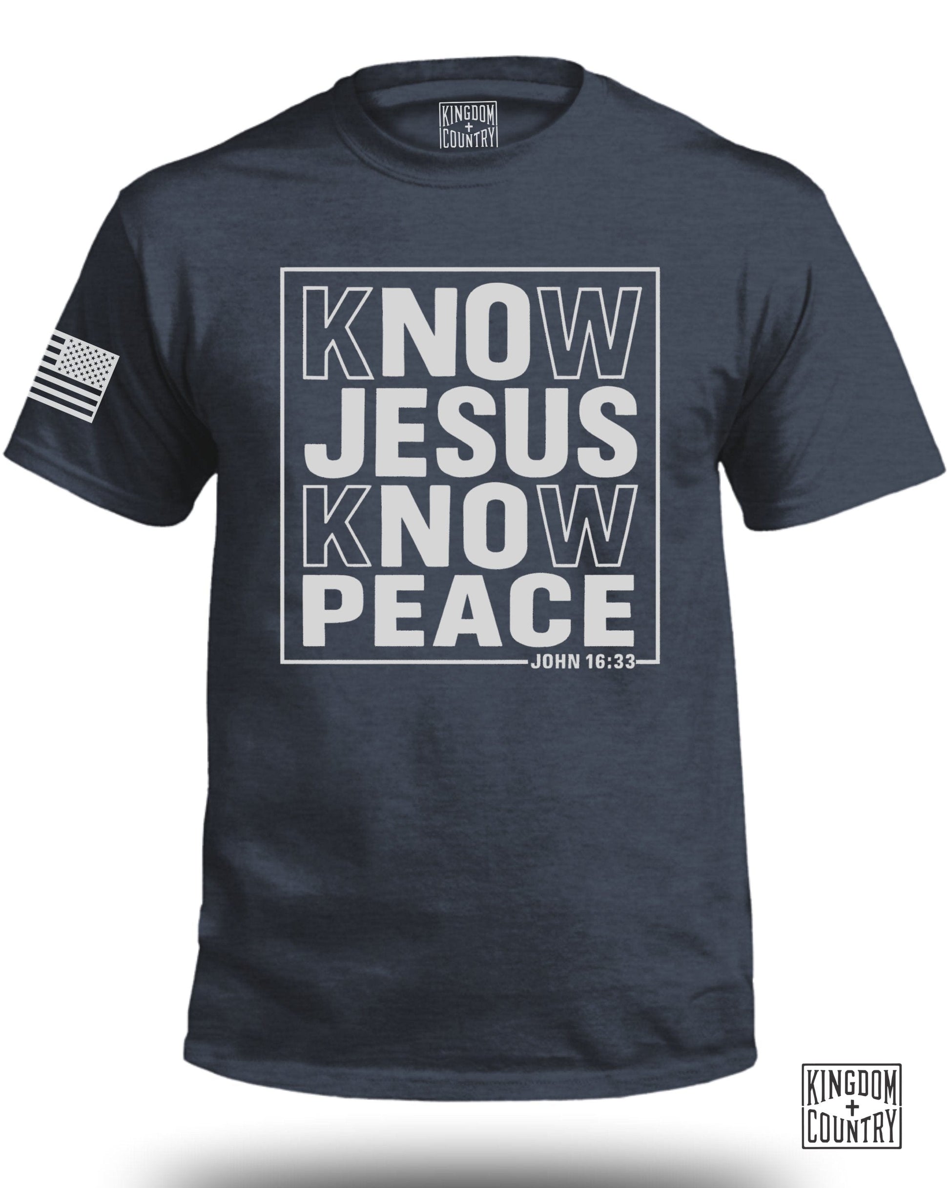 Know Jesus Know Peace John 16:33 T-shirt product