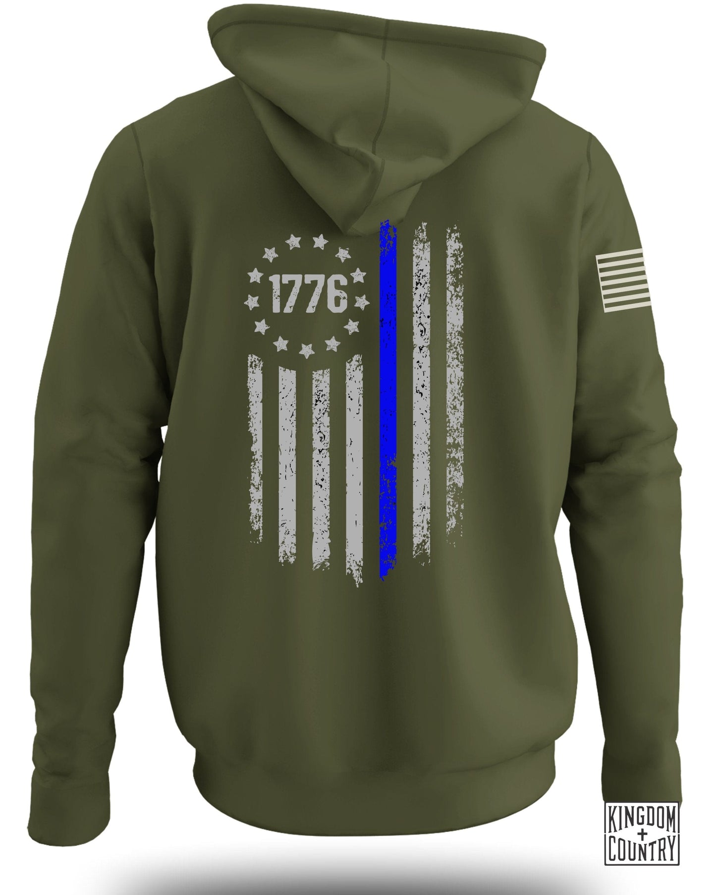 Patriotic 1776 Hoodie with American Flag Design product