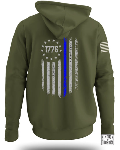 Patriotic 1776 Hoodie with American Flag Design product
