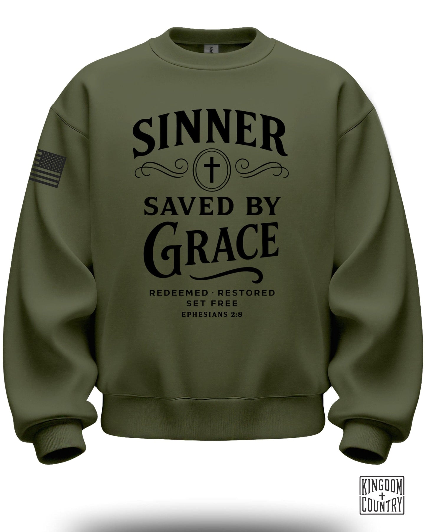 Sinner Saved By Grace Christian Sweatshirt Perfect Gift