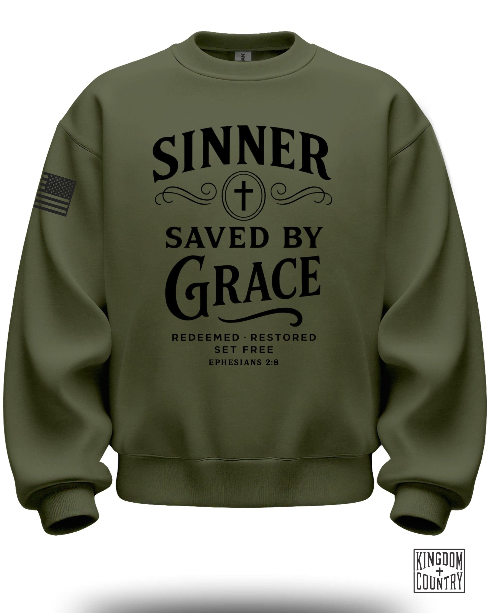 Sinner Saved By Grace Christian Sweatshirt Perfect Gift