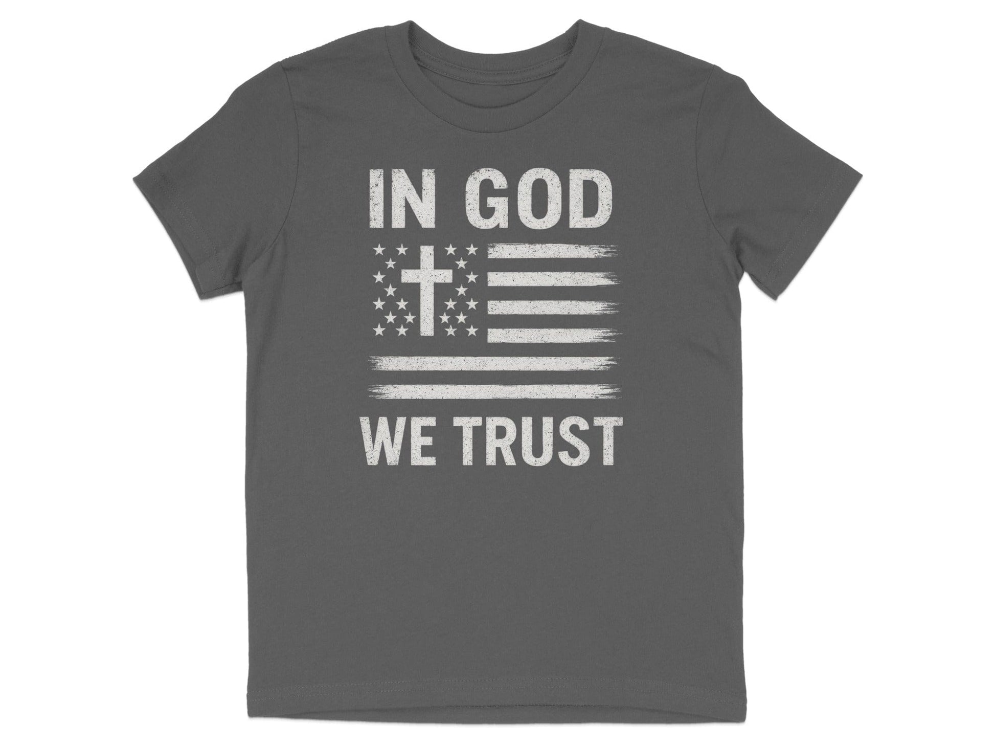 In God We Trust T-shirt with American Flag Design