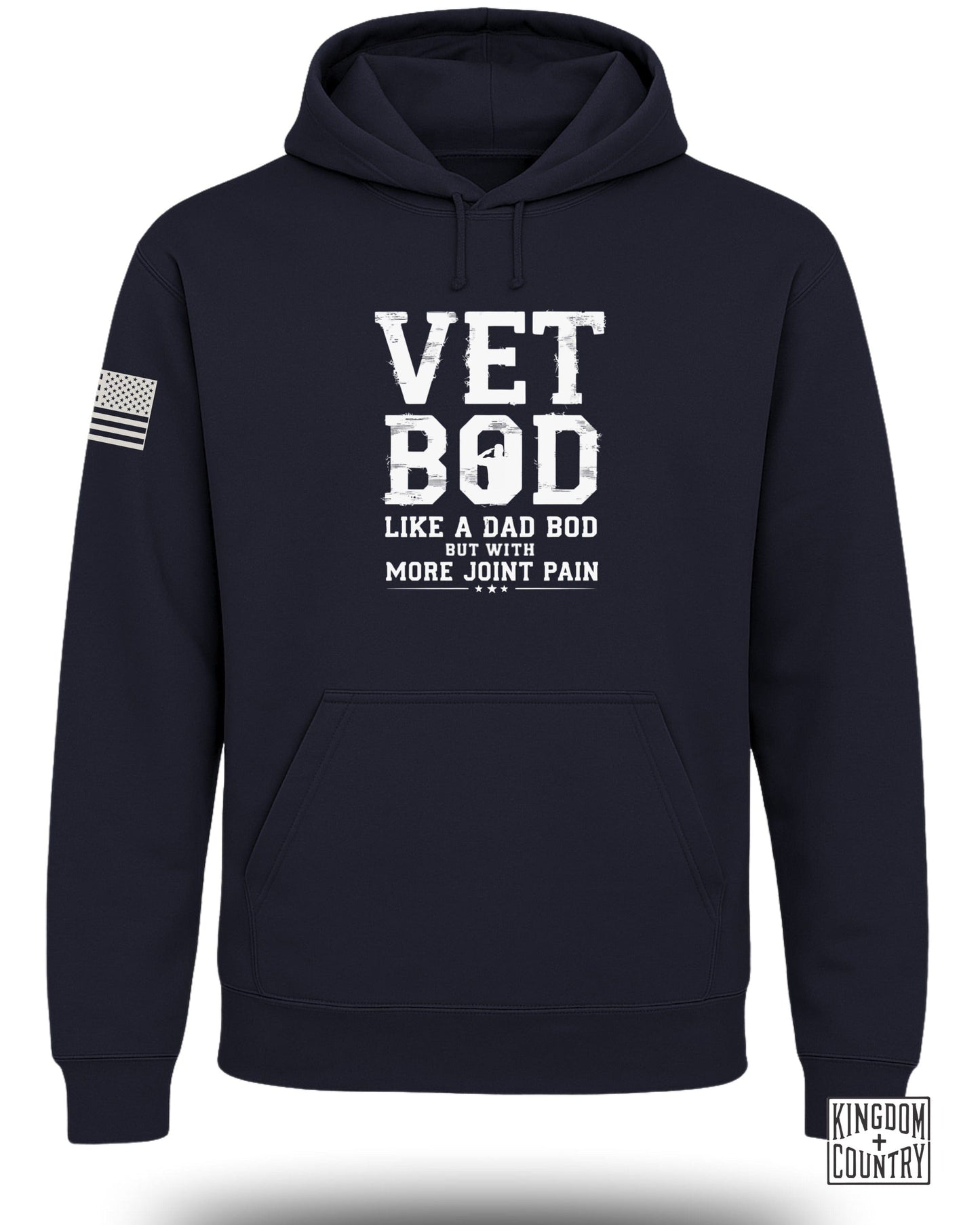 Vet Bod Like Dad Bod Hoodie (Front)