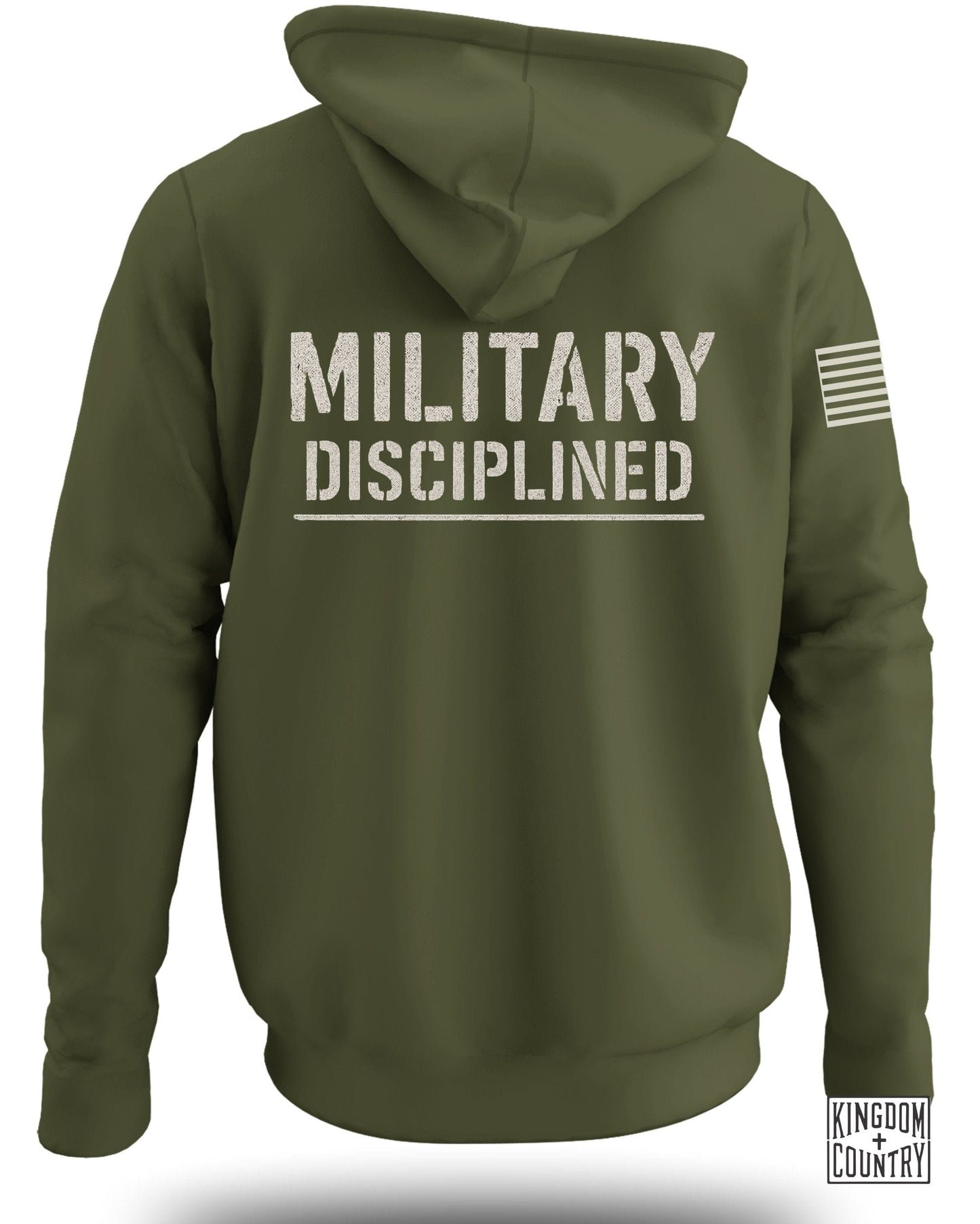 Military Disciplined Hoodie with Flag Back product type