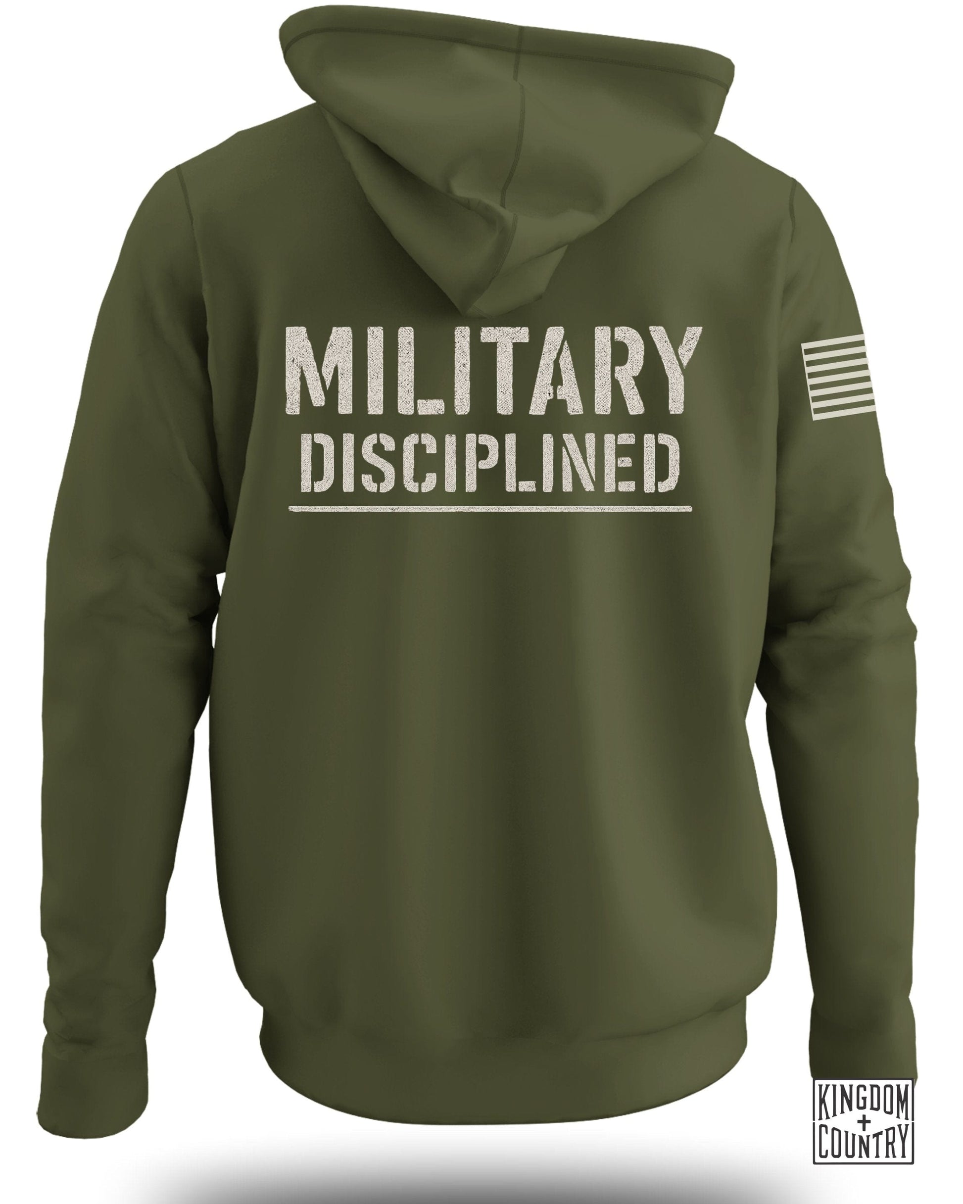Military Disciplined Hoodie with Flag Back product type