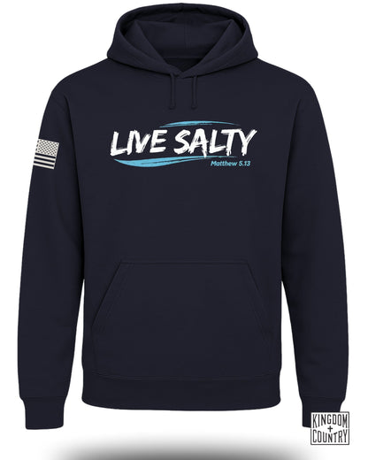 Live Salty American Flag Hoodie Matthew 5:13 product