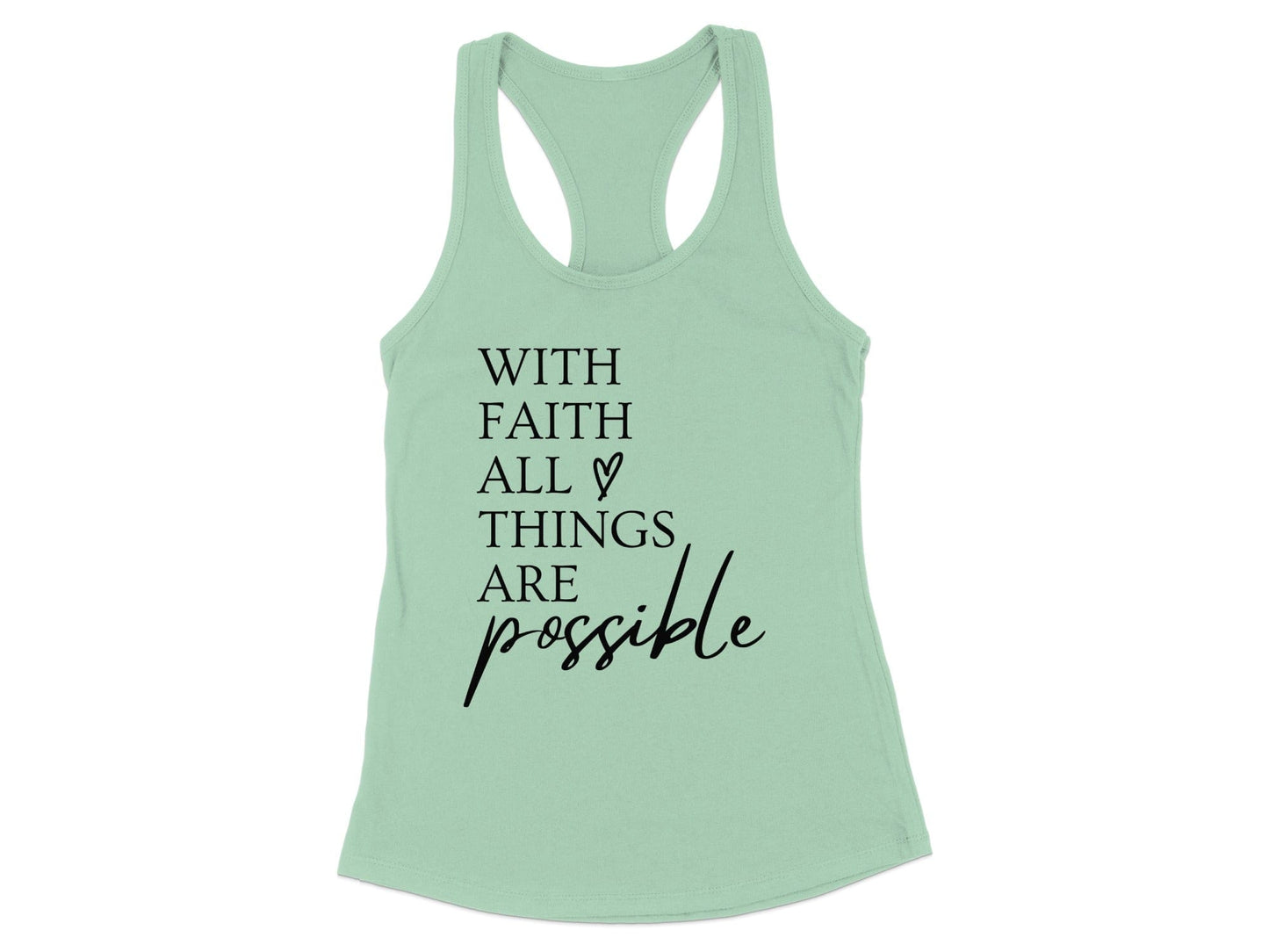 With Faith All Things Are Possible Tank Top Product