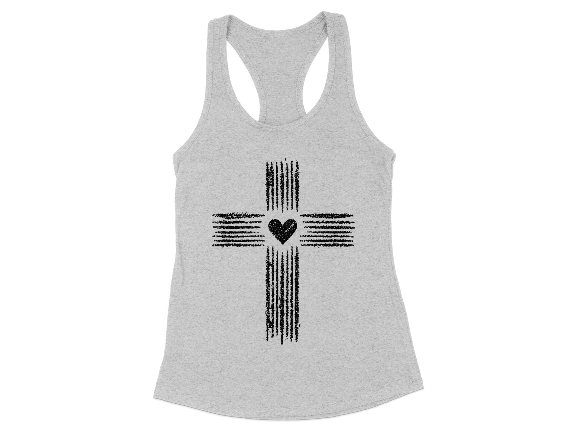 Cross Heart Design Women's Tank Top product