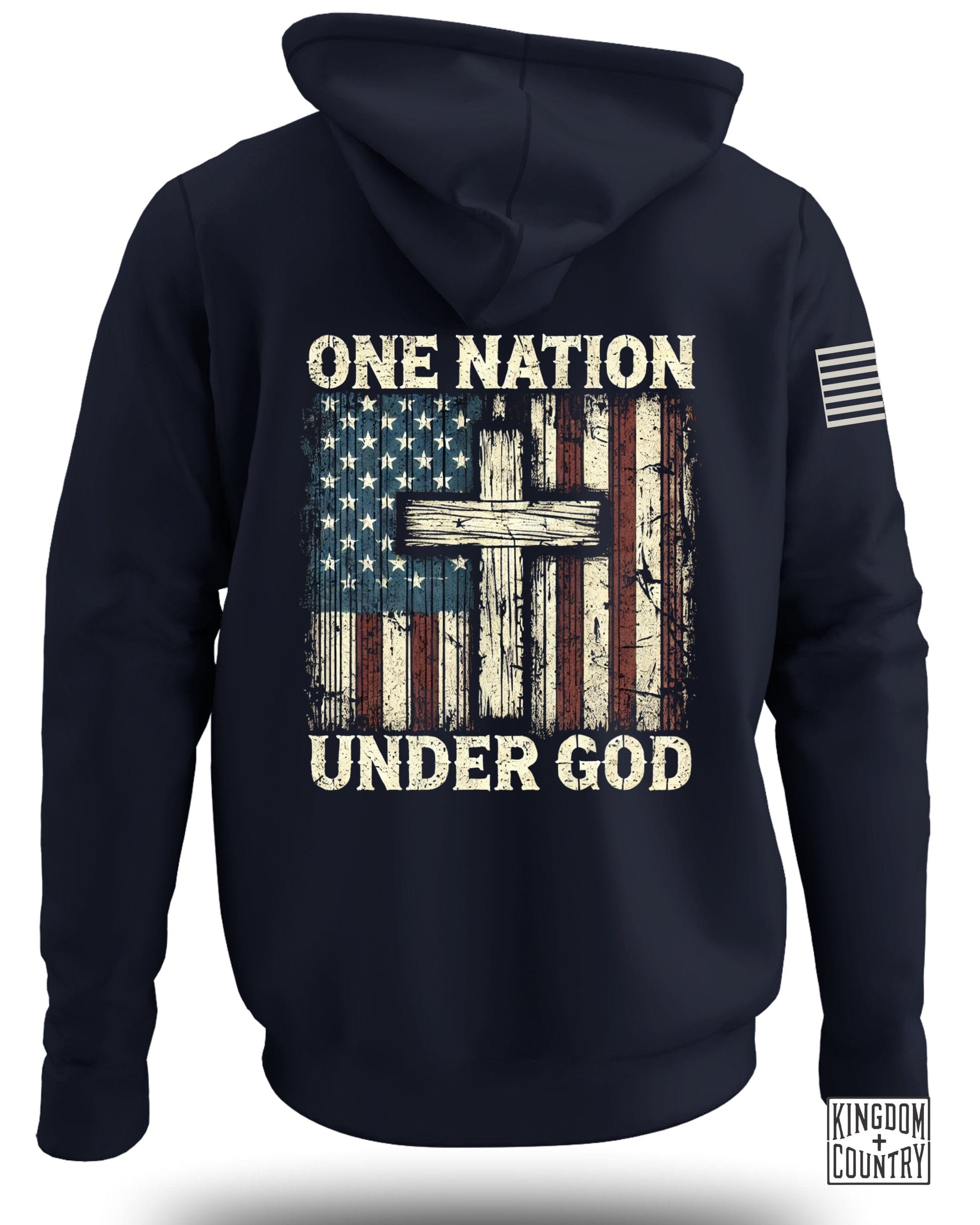 One Nation Under God Flag Hoodie product