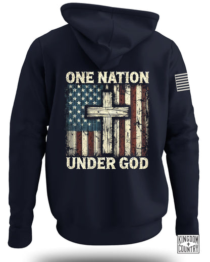One Nation Under God Flag Hoodie product