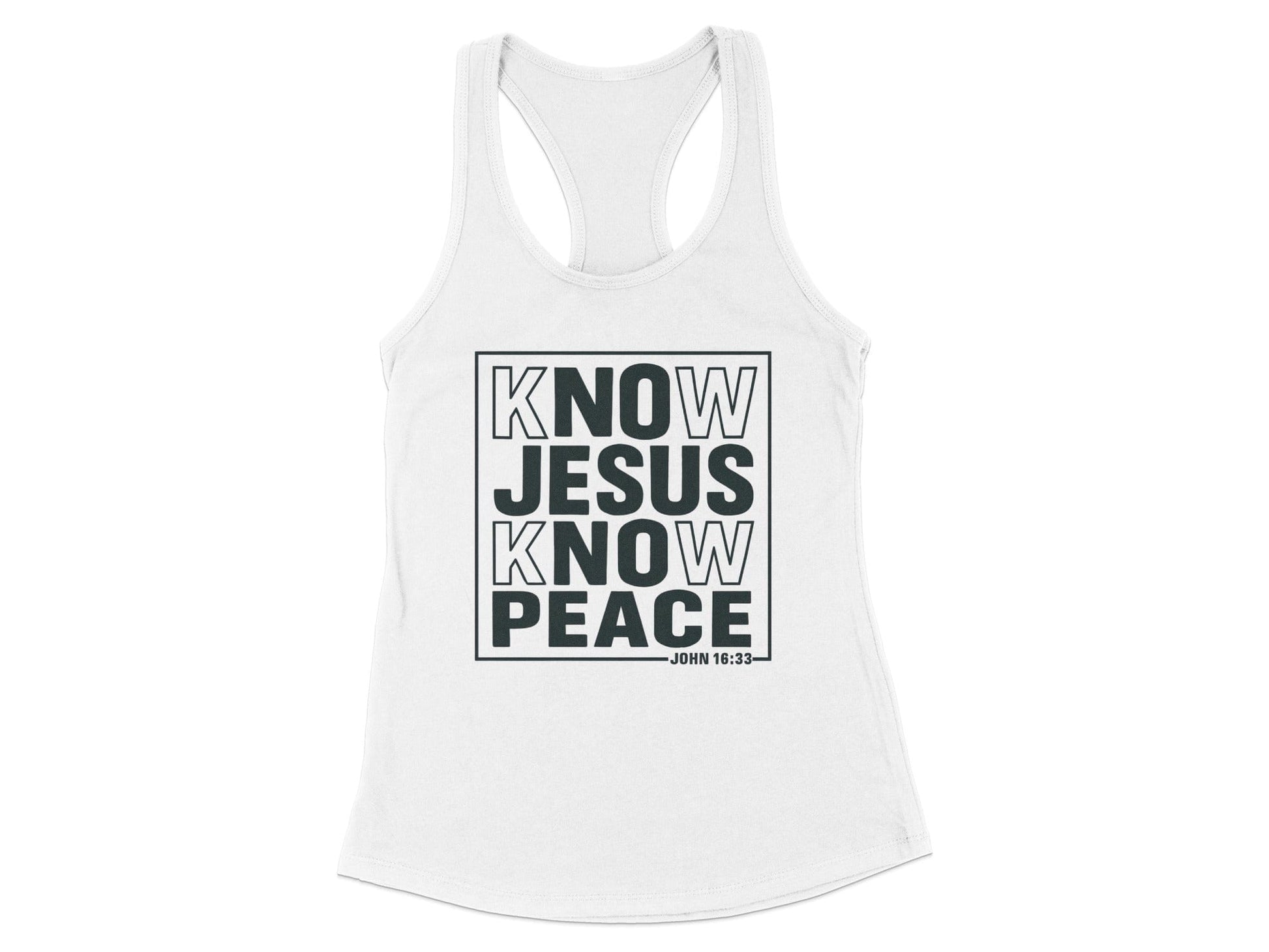 Know Jesus Know Peace John 16 33 Tank Top product type