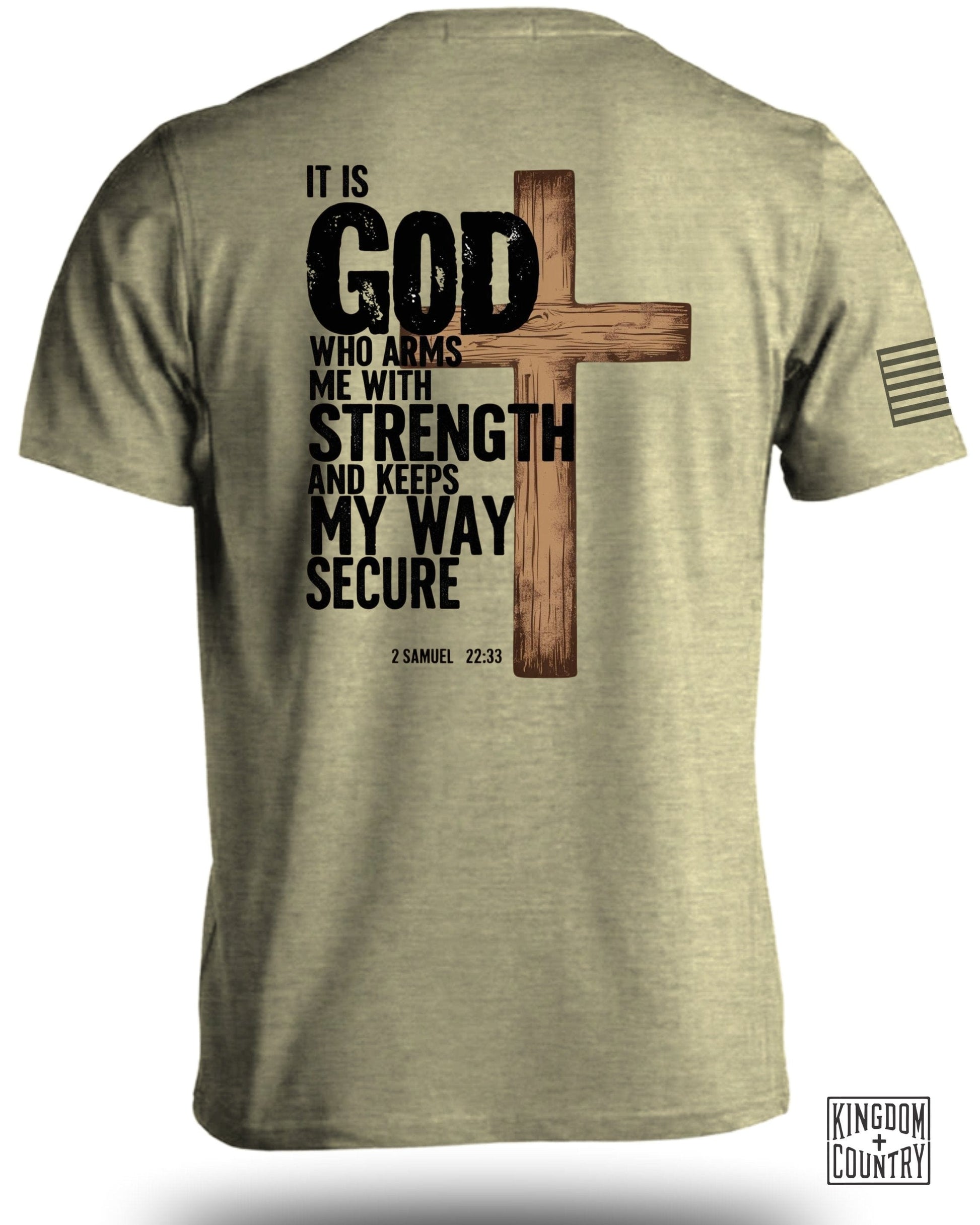 God Who Arms Me With Strength Graphic T-shirt product type