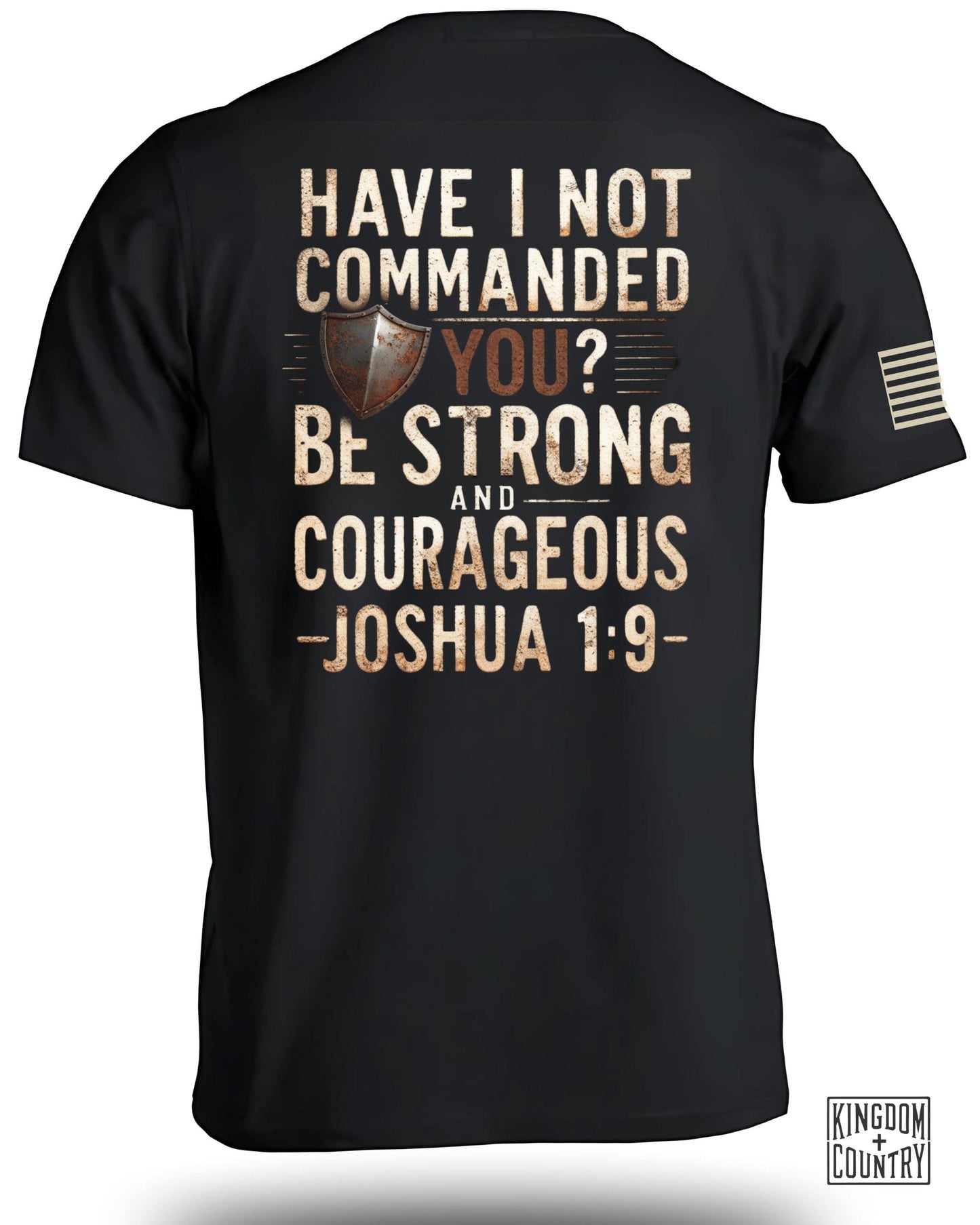 Biblical Inspiration Joshua 1:9 Graphic Tee product type