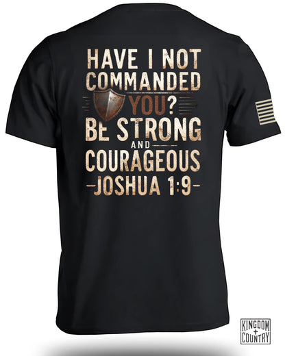 Biblical Inspiration Joshua 1:9 Graphic Tee product type