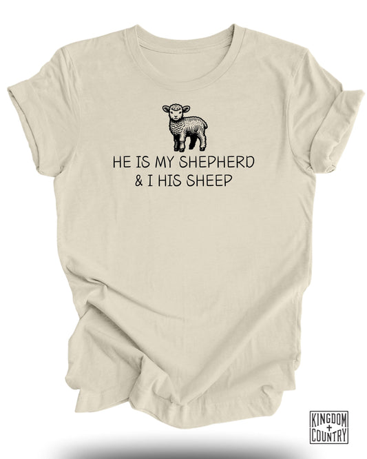 He is My Shepherd and I His Sheep T-shirt product