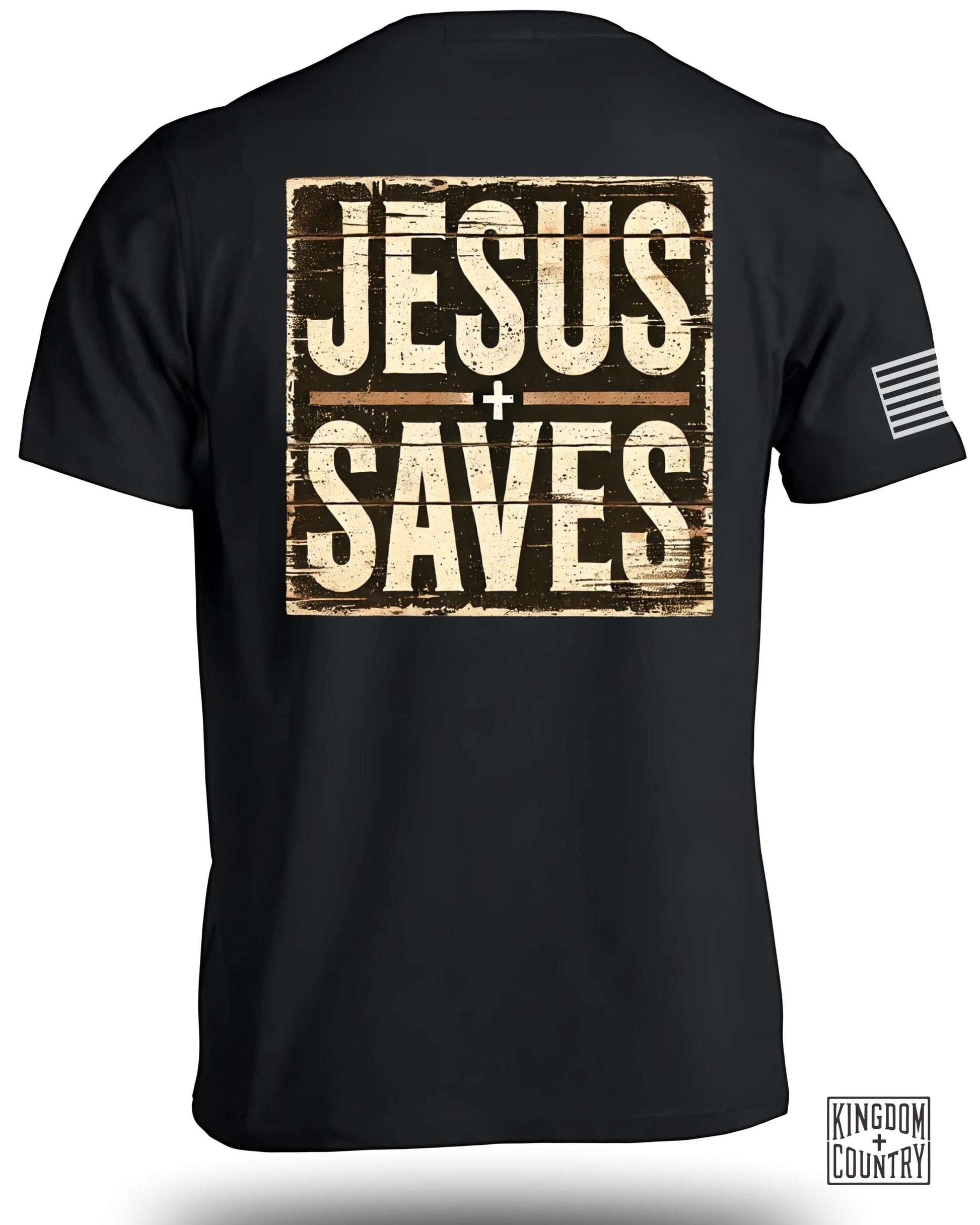Jesus Saves Graphic Black Shirt product type