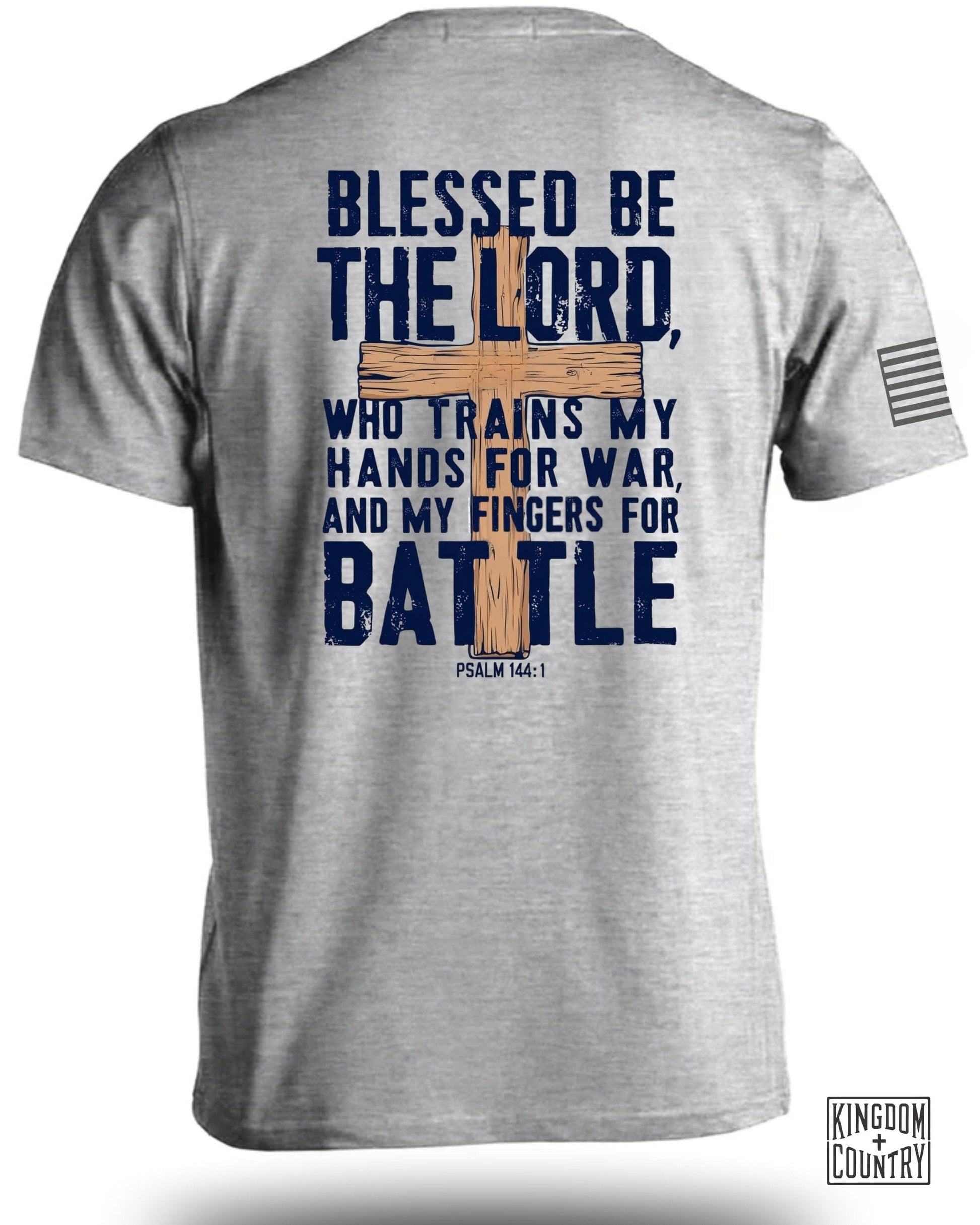 Blessed Be the Lord Who Trains My Hands T-shirt product type
